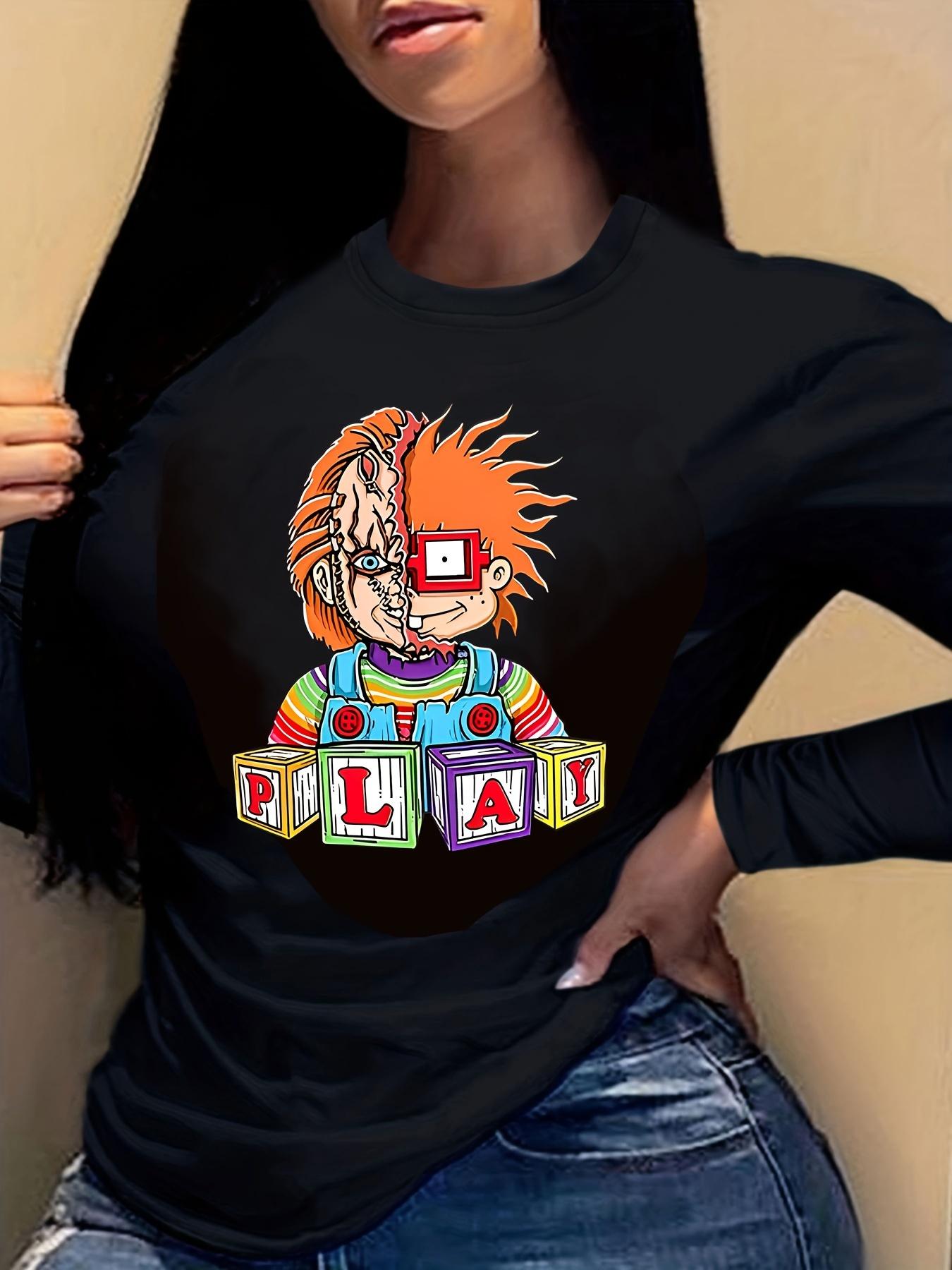Chucky Doll Play Graphic Print T-shirt L