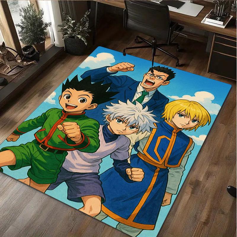 Hunter X Hunter: Bonds Unite Home Carpet Office Decorative Carpet For Living Room Bedroom Door Mat Floor Rug Computer Chair Area Rug