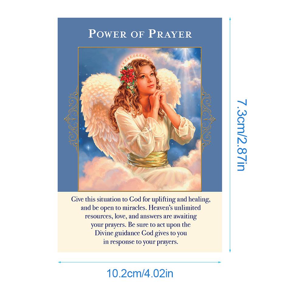 New Angels Of Abundance Oracle Cards PDF Guidebook Tarot Card English Friend Family Party Toys Board Game Card