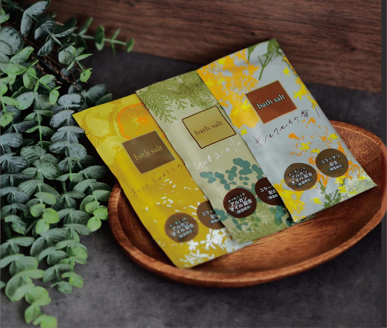 

Bath Assorted Set of 30 3 Scents of Aromatherapy Bath Care Individually Amenity Nagomi Salts, Bags, (20 Each), Powder, Wrapped, Set, Gift,