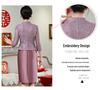 Elegante Completo da Matrimonio Viola 2025: Abito a Due Pezzi alla Moda e Valorizzante per un Look Snello ed Elegante