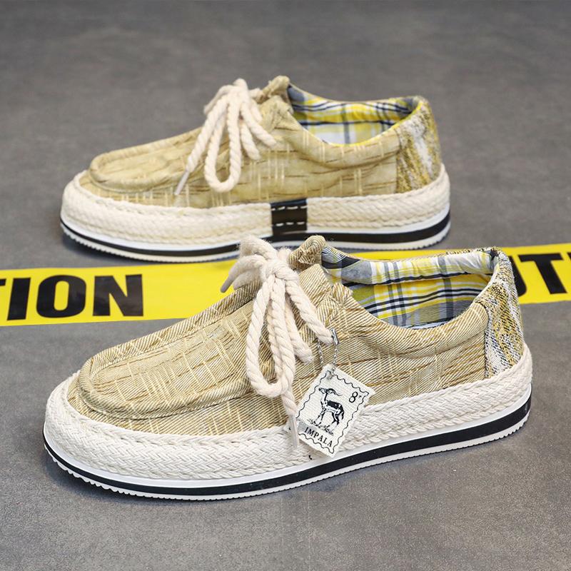 Мужская обувь Летние повседневные парусиновые кроссовки для рыбалки Модные уличные туфли — фото 4