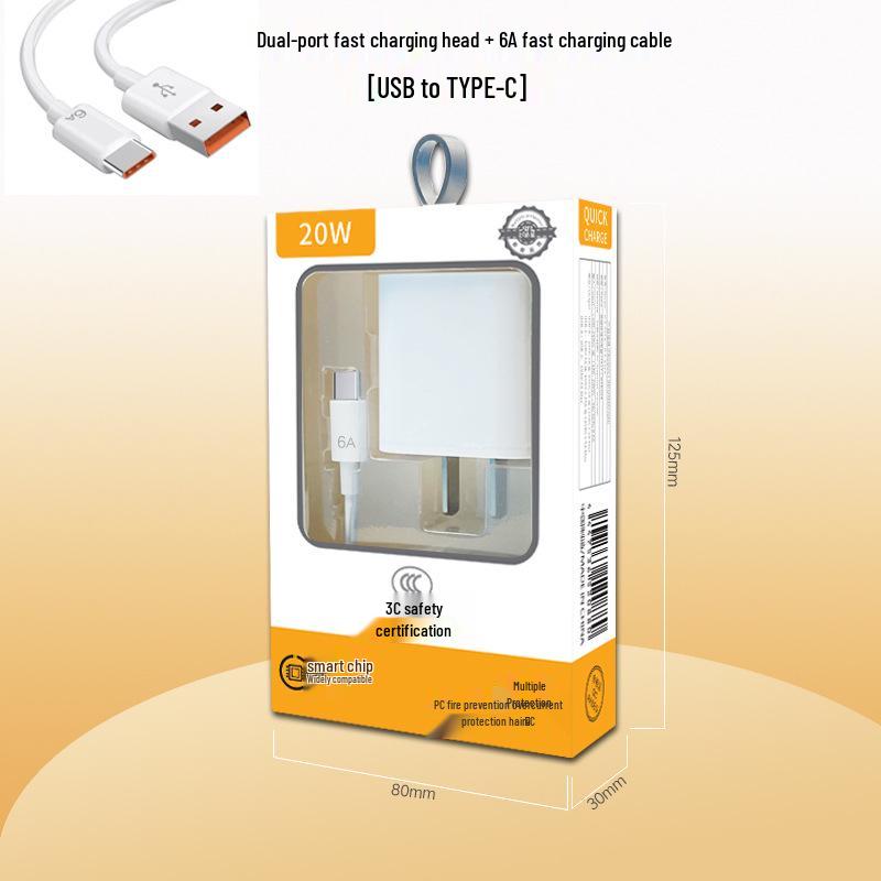 Compatible with Apple 20W PD Charger Head, 3C Certified for iPhone 15 Fast Charging