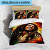 Bob Music Vibrant Art 3pcs Bedding,Including 1pc Duvet Cover And 2pcs Pillowcases Perfect for Christmas,Ideal for Bedroom, Dormitory
