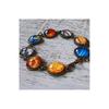 Space Planet Bracelets Alloy Electroplated Jewelry For Men And Women