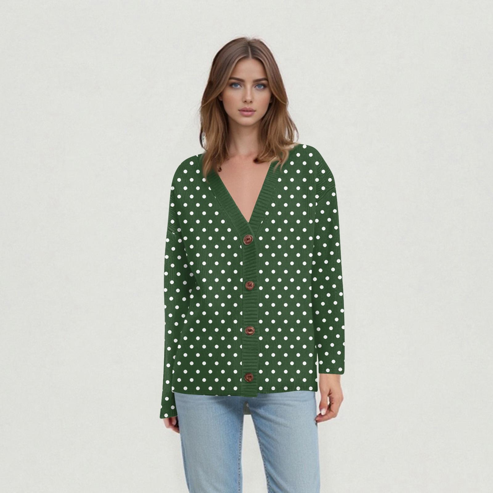 

Женские повседневные топы на каждый день Вязаный кардиган-жакет M