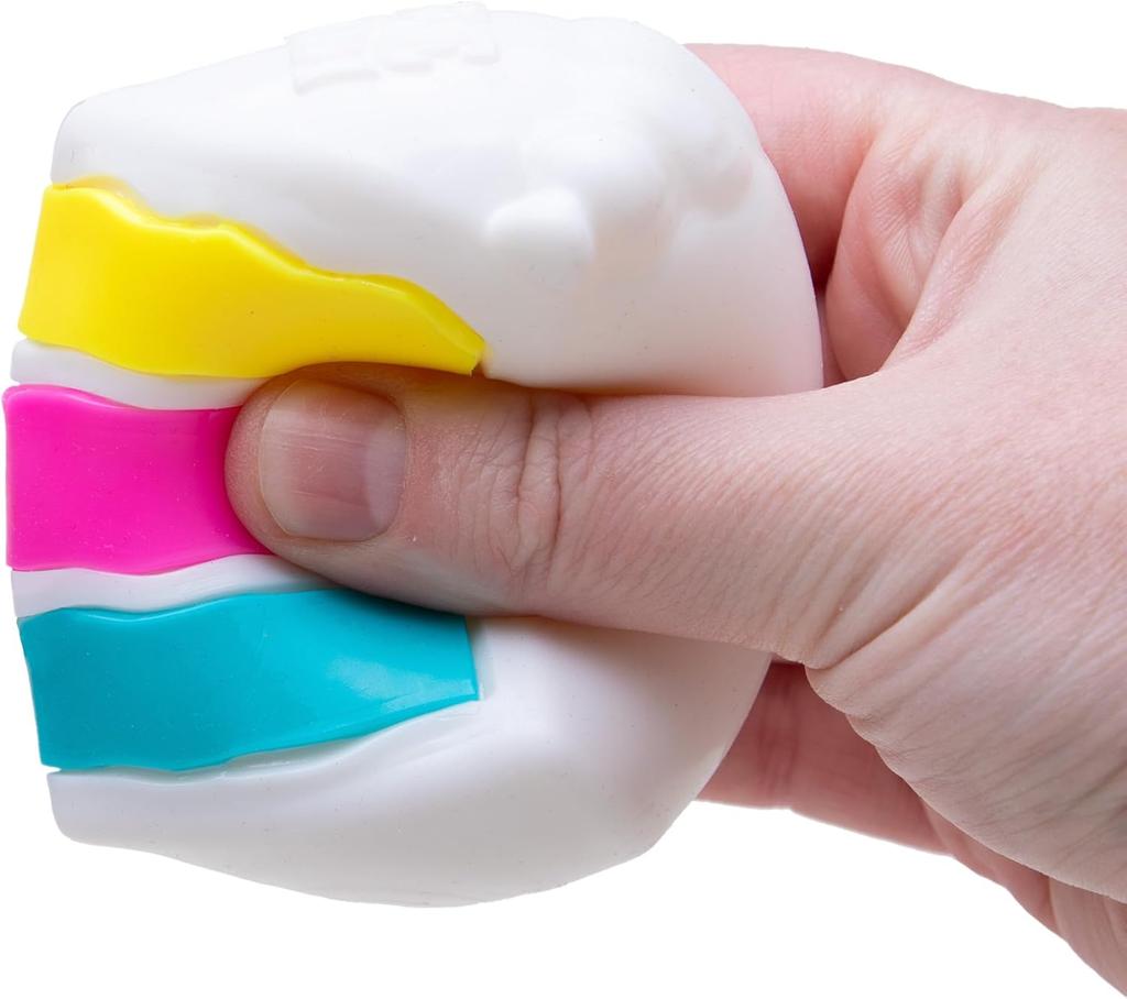 Schylling Needoh Nice Cake Sensory Fidget Cube Stress Relief Anxiety Sensory Tool for Focus ADHD & Calming Office Desk Gadget