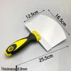 Curved Stainless Steel Spatula and Plastic Scraping Tool for Plastering and Wall Finishing, Free Shipping