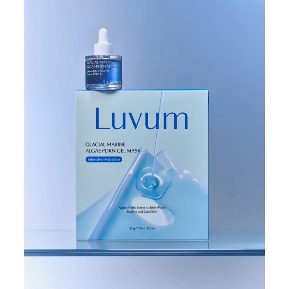 Luvum Ulleungdo Marine Water Pdrn Gel Mask 5 Sheets + Pdrn Serum 30ml + [free] Pdrn Gel Mask 1 Sheet