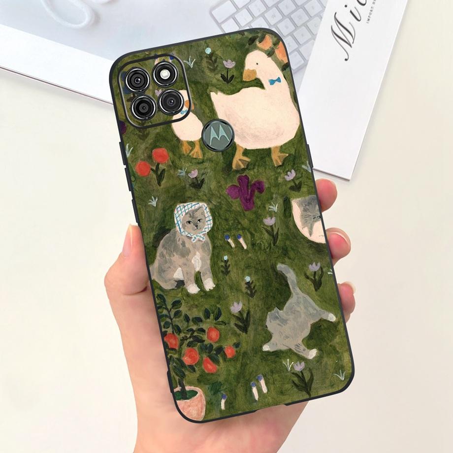 For Motorola Moto G9 Power G9 Play G9 Plus Case Black Liquid Silicone Bumper Soft TPU Marble Space Man Dragon Capa Coque Fundas