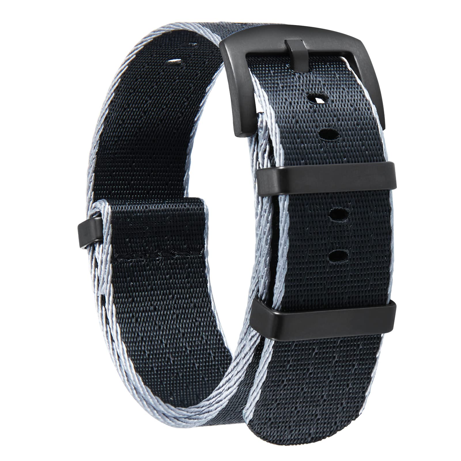

BINLUN G10 Watch Belt, Nylon, Thick, 18, 20, 22, 24 mm, Watch Strap, Premium