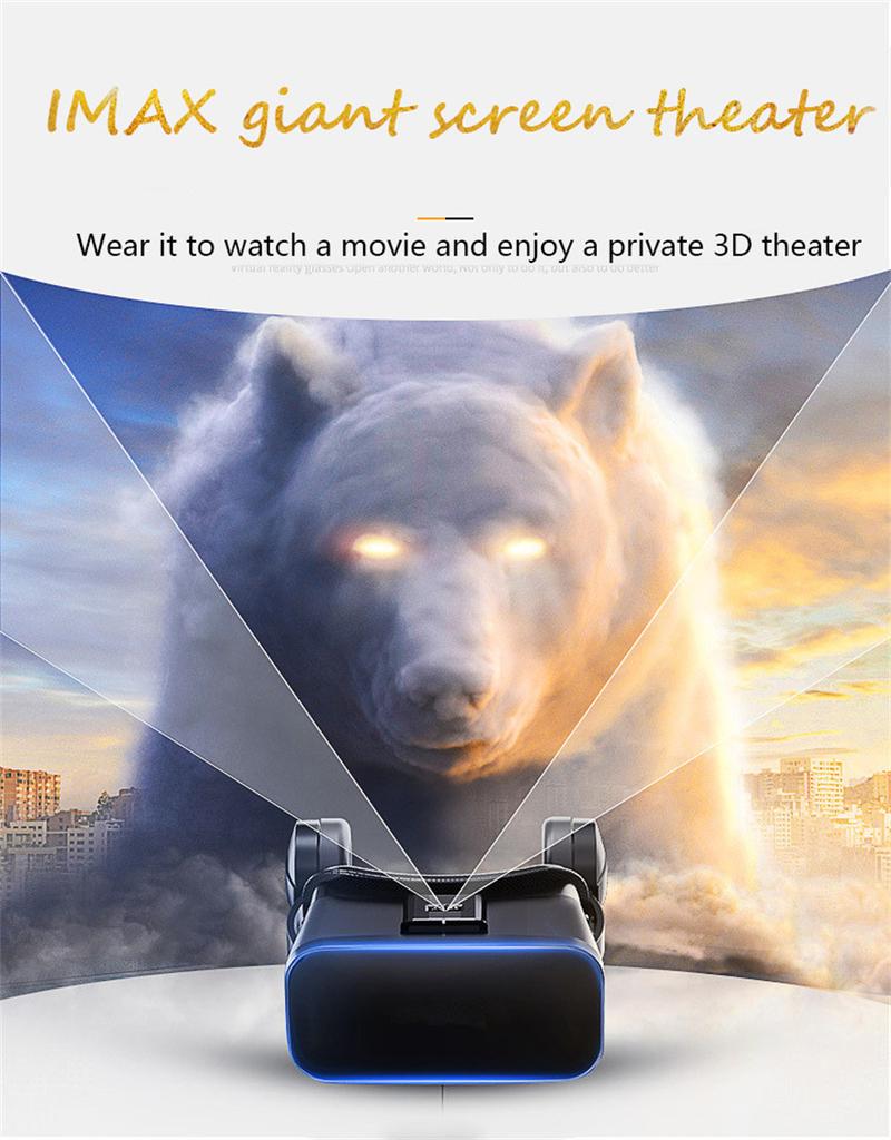 3D VR Glasses Virtual Reality Glasses for 4.5- 6inch Smart Phone iPhone Android Games Stereo with Controller