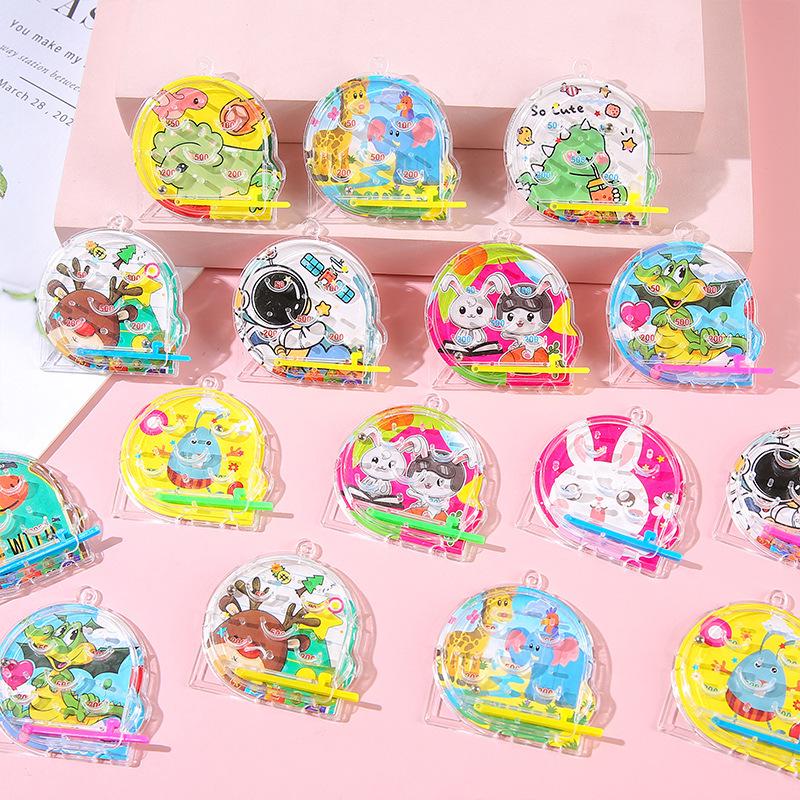 Mini Pinball Score Machine: Creative Children s Cartoon Maze Marble Board Game