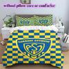 Leeds United Pattern Bedding,Quilt Set Quilt Cover Pillowcase Home Birthday Gift (1*duvet cover+2*pillowcase,without core)