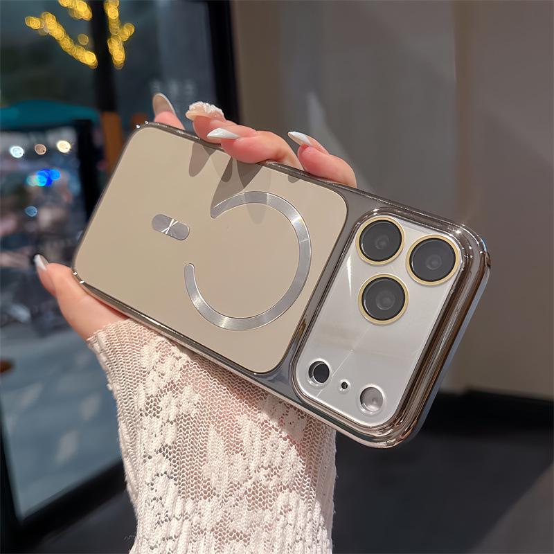 

Compatible Electroplated Magnetic Phone Case for Apple 17 Pro Max/16 Pro Max Aurora Series 12PRO