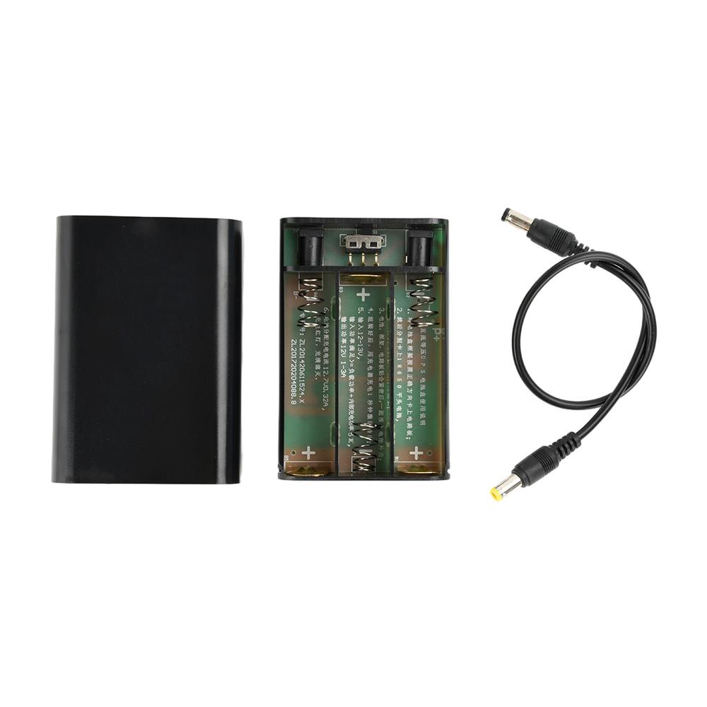 

DC 12V Мобильные блоки питания Перезаряжаемый Аккумуляторный блок ИБП Равного напряжения 3*18650 Без пайки DIY Комплект Защита Держатель DC 5.5*2.1мм