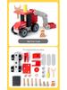 Wooden Assembly Toy Cars: Bulldozer, Repair Car, Fire Truck - Perfect Birthday Gift for Boys and Girls.