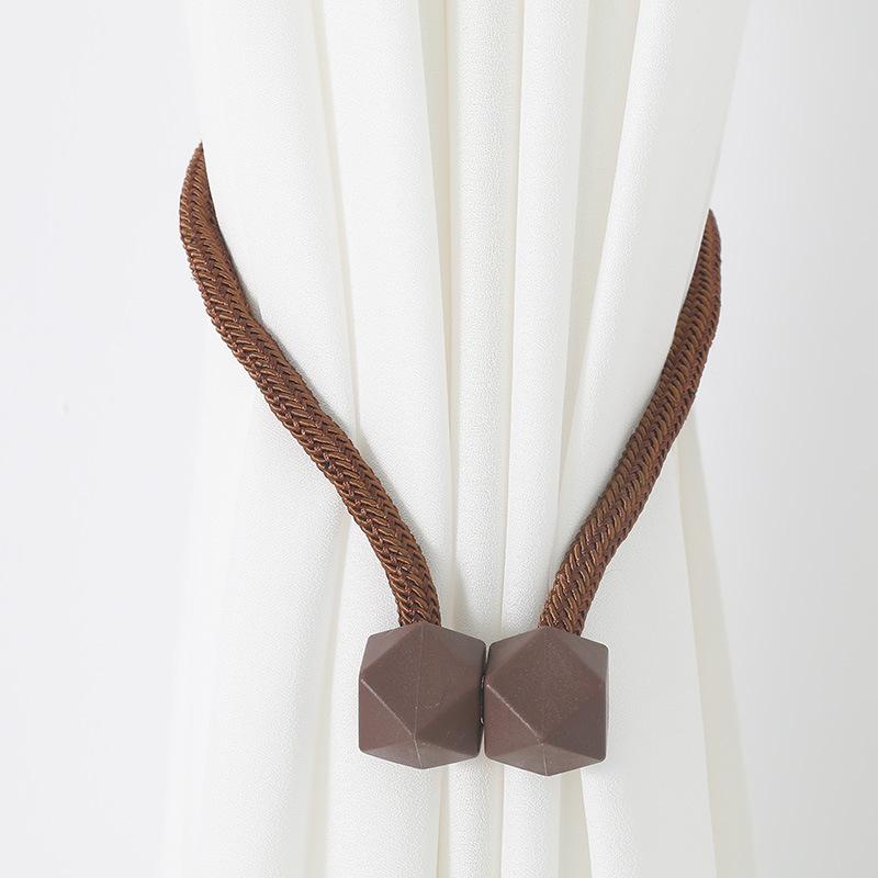 

Жемчужный магнитный зажим для штор, держатели для штор, зажимы с пряжкой на спине, подвесная пряжка с шаром, завязка на спине, аксессуары для штор, домашний декор 1pcs коричневый