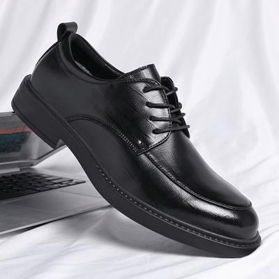 British Style Man Sneakers Casual Leather Men Oxford Shoes Lace Up Business Shoes Classic Comfy Formal Dress Footwear Suit Shoes