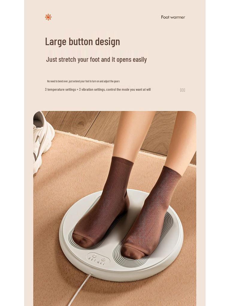 Under-Desk Foot Warmer: Winter Office Heater & Electric Blanket Cushion