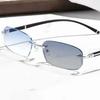 Rimless Design Color Changing Eyeglasses UV400 Protection UV400 Eyeglasses  Business Use