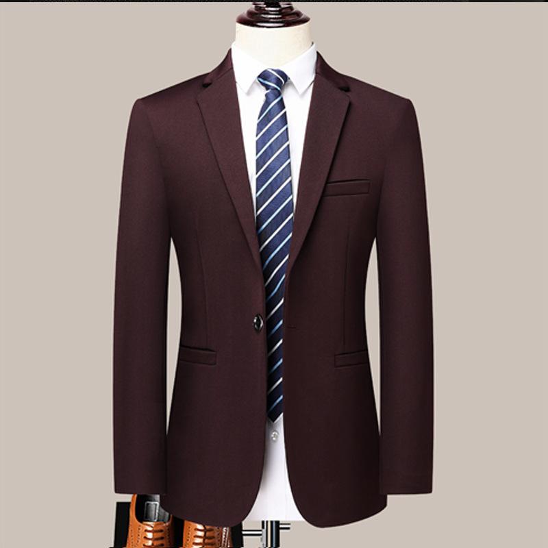 Spring and Autumn New Small Suit Men's Korean Version Slim Suit Men's Version Youth Single-breasted One-button Suit Men's Jacket