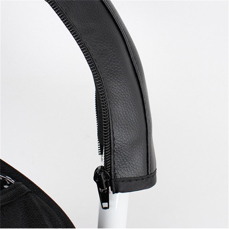 Baby stroller Handle PU Leather Pushchair Armrest Case Protective Cover For Pram Stroller Universal  Anti Slip Cover Pad Soft Co