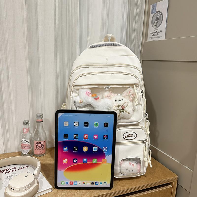 College Style Schoolbag Junior High School Students Lightweight Backpack Commuter Large Capacity Backpack