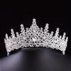 3 Pcs Shiny Luxury Wedding Tiaras Metal Necklace Earrings and Crown Sets Bride Jewelry Sets  Girls