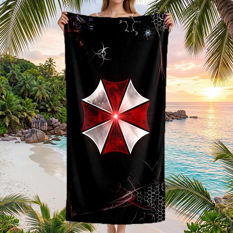 Umbrella Corp Fashion Beach Towel: Ideal for Summer Adventures Soft, Absorbent and Quick Drying Suitable for Swimming and Bathing