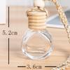 5pcs 8/10ml Transparent Car Air Freshener Perfume Bottle Pendant Ornament Essential Oil Diffuser Fragrance Hanging Empty