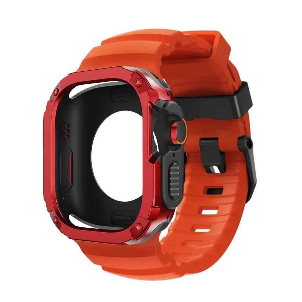 Silicone Strap+TPU PC Case For Apple Watch Ultra 3 2 1 49mm for iWatch Series 11 10 46mm band for Iwatch 9 8 7 6 5 4 45mm 44mm