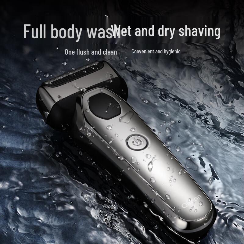 Qiman QM6101 Portable 3-Head Wet/Dry Foil Shaver