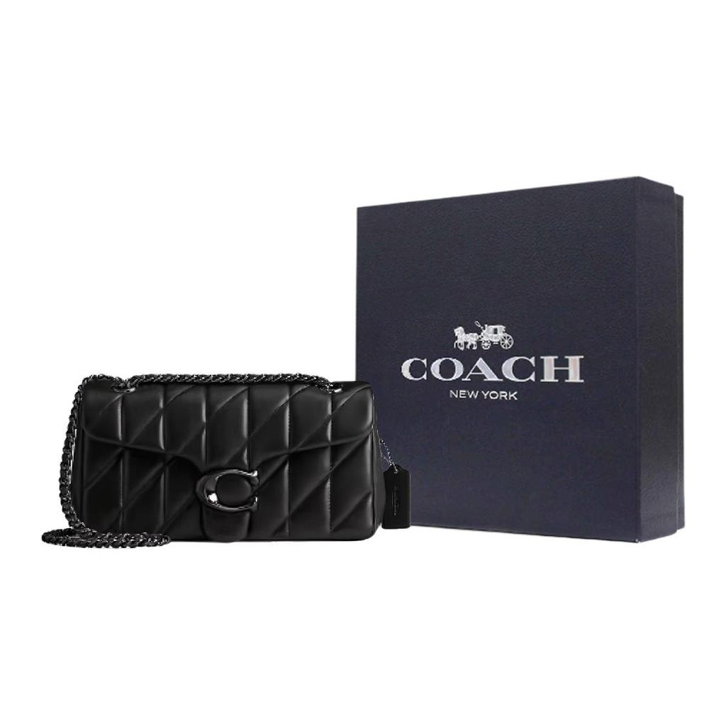 COACH Tabby Sheepskin Crossbody Bag, Shoulder Bag Medium Women's Black CP150-V5BLK