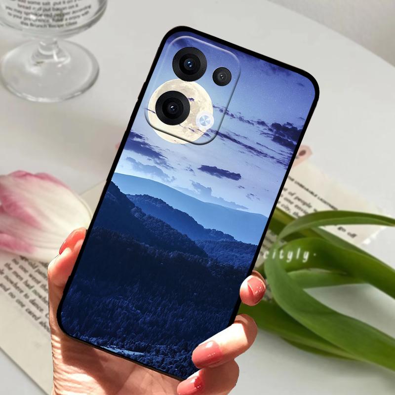 For Oppo Reno13 Pro Case Reno 13 12 5G Cute Animal Soft Silicone TPU Phone Cover For Oppo Reno12 Pro Protection Fundas Phone Bag