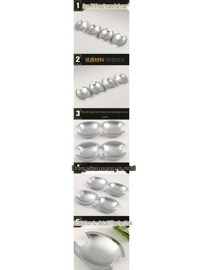 Compatible with 12 Sylphy models: Door Bowl Protective Film Set – Scratch-Resistant, Wear-Resistant, Decorative Car Accessories.
