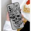 Gothic Skull Case For Samsung Galaxy A15 A25 A35 A55 A51 A71 A12 A32 A52 A13 A33 A53 A14 A34 A54 Cover