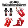 12PCS Christmas Socks Fall and Winter Cotton Magnet Hand-holding Socks Mid-calf Socks Cute Couple Socks Cartoon Christmas Socks