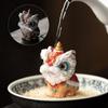 Hochwertige, farbwechselnde Teetier-Dekoration aus Kunstharz für den Teetisch: Chinesischer Löwe im trendigen Stil – ein echter Hingucker! Kunsthandwerk aus Kunstharz für Zuhause.