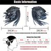 HOT Predator Personality Motorcycle Full Face Helmet Cosplay Male Warrior Motorcycle Accessories Helmet Retro Braid Abs Capacete