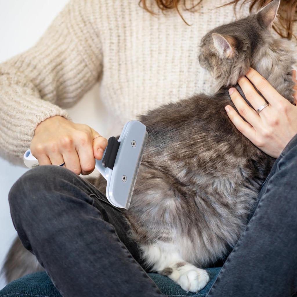 Dog painless suitable for long and short pet removes loose hair with one removes hair with the push of a ideal for pet easy to use for both cats and