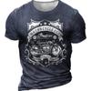 Letné tričko na motorku pre mužov Motorkár 3D tlač Vintage tričko s krátkym rukávom Staré pánske tričko Homme Moto tričko Racing Camiseta