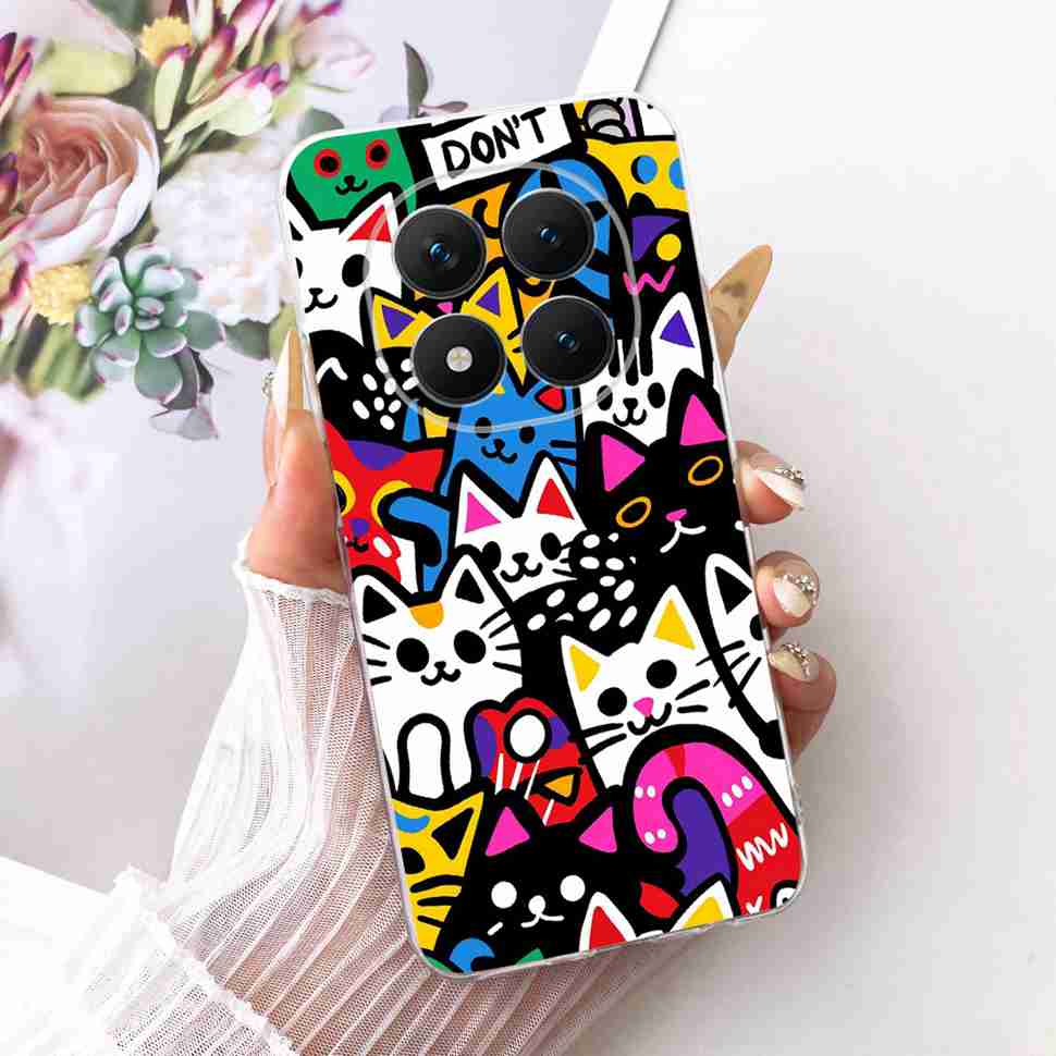 Für Xiaomi Redmi Note 15 Pro Plus ProPlus 5G Hülle Blume Cartoon Hülle Weiche Silikonhülle Für Redmi Note 15 Pro+ Hülle