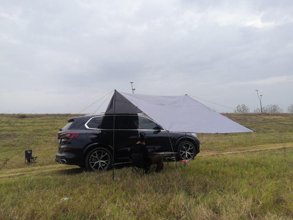 Car Sunshade Side Awning for Outdoor Camping - Rear Tent & Canopy for SUV and RV