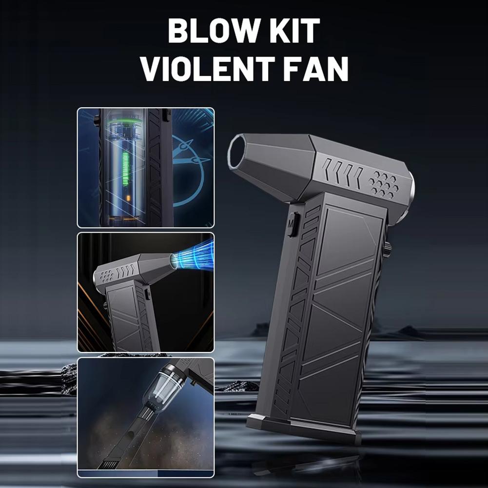 Violent Fan 300000RPM Powerful Air Blower Electric Air Duster Strong Winds Dust Blower Rechargeable Brushless Turbo Jet Blower