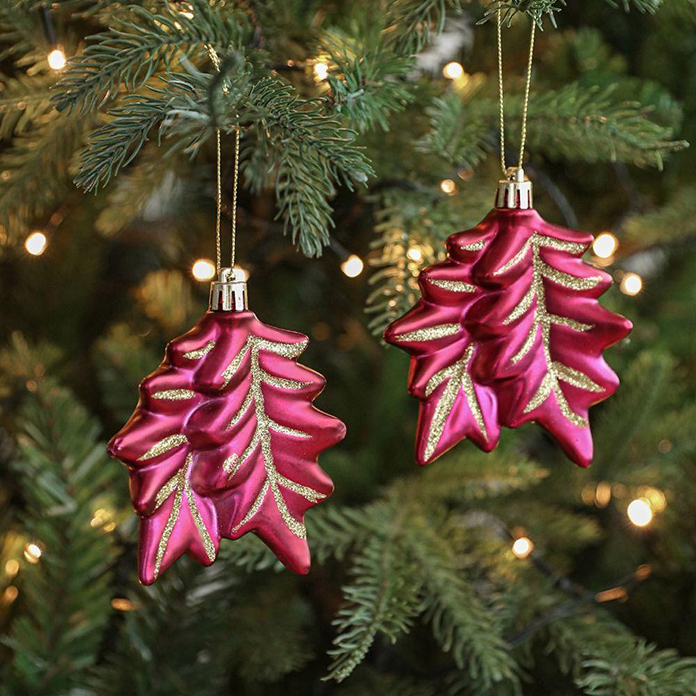 Shatterproof Christmas Pinecone Bell Pendants Rose Red Merry Christmas Decor  Hotel Mall