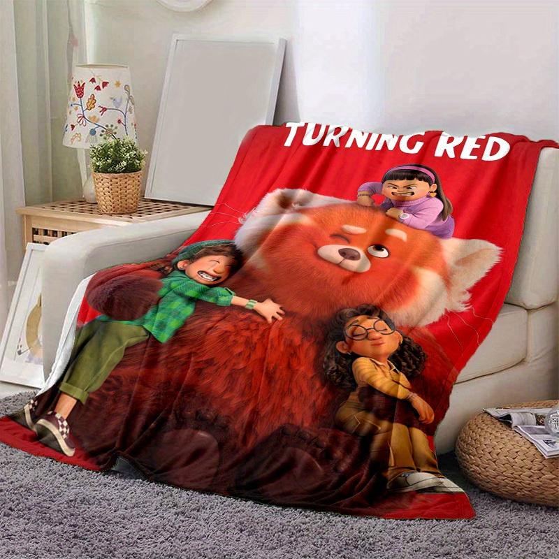 

1pc, Turning Red: Red Panda Blanket Perfect for Home Decor, Couch Blanket, Travel Gift, Camping, Office Nap 80x120cm