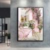 Diamond Painting Pink Roses Embroidery Cross Stitch Rhinestone Home Decor
