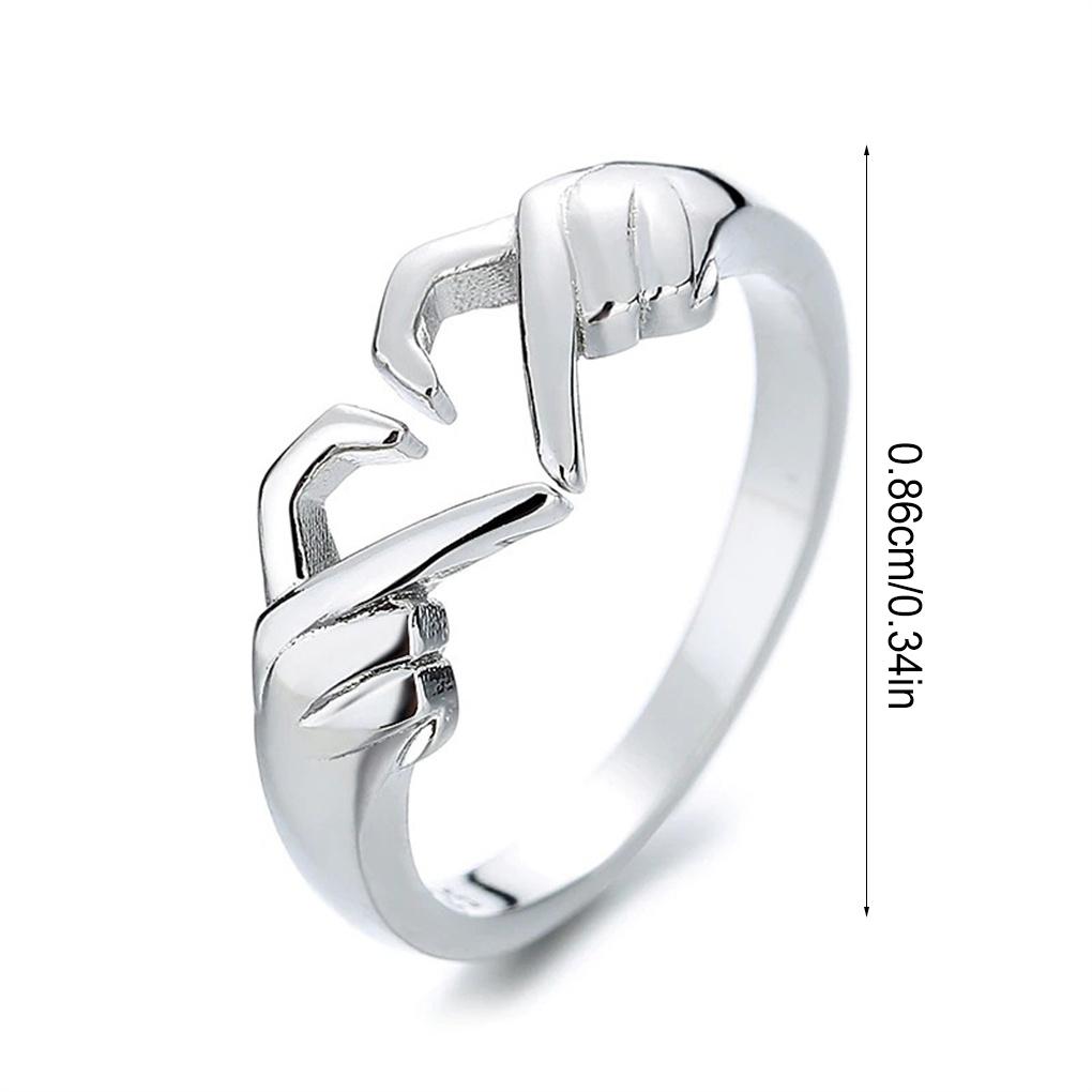 Opening Ring Adjustable Wedding Exquisite Couple Jewelry Fashion Engagement Romantic Girlfriend Sister Friendship Gift