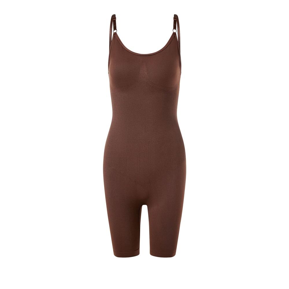 Nahtloser Ganzkörper-Formbody für Damen, Bauchkontrollierender Oberschenkel-Shaper mit verstellbaren Trägern, Übergröße Schlankmachender Bodysuit für den täglichen Gebrauch